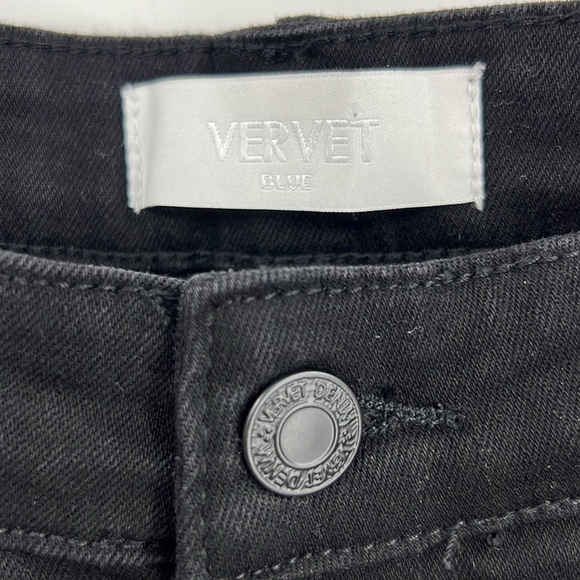 Vervet High Rise Super Flare Distressed Raw Hem VERVET by Flying Monkey Jeans 32 - Picture 8 of 12